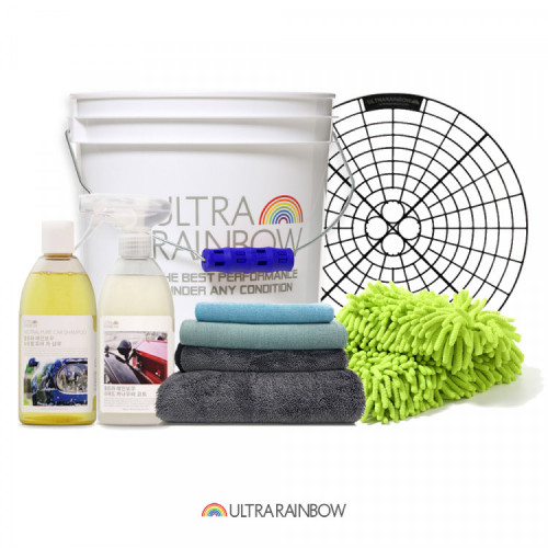 울트라레인보우 자동차 셀프세차용품 중급용 키트(8종)